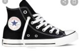 Tenis Converse Tipo Botín Negro